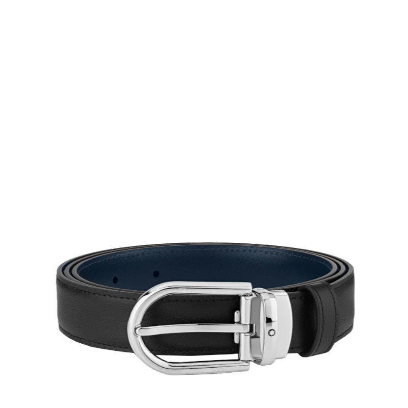 Ceinture hommeMontblancMontblanc Ceinture réversible à boucle fer à cheval de 30 mm en cuir