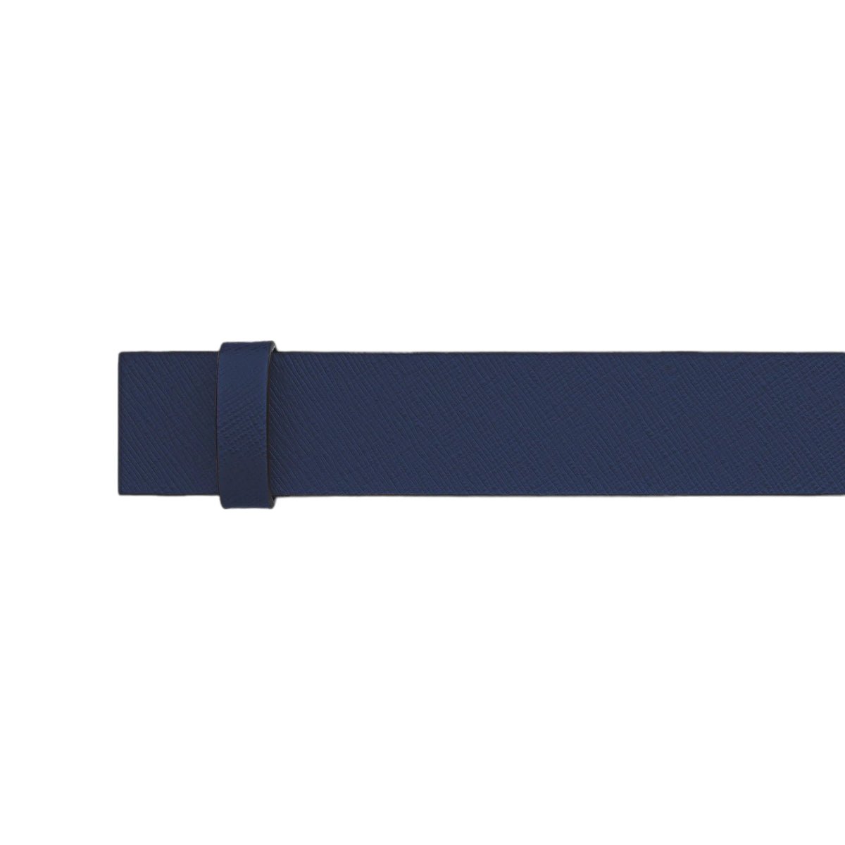 Ceinture hommeMontblancMontblanc Ceinture Réversible en Cuir Saffiano Imprimé Bleu/Noir