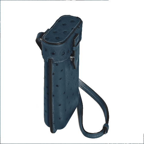 Étui pour styloMontblancÉtui Montblanc multifonction plume avec bandoulière en cuir embossé Autruche