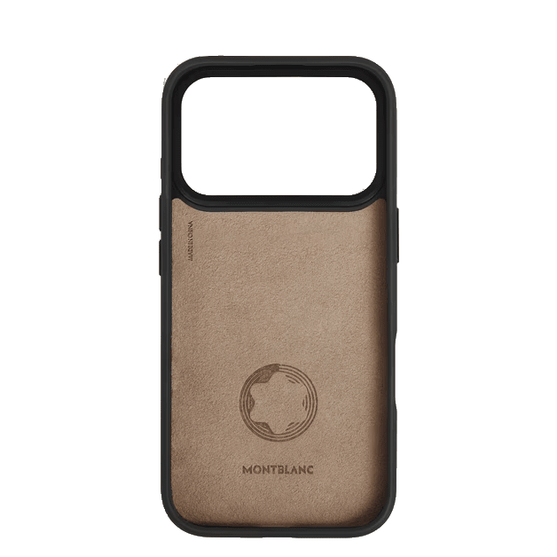 Étui pour téléphoneMontblancÉtui rigide pour iPhone 17 Pro en cuir Montblanc Sartorial
