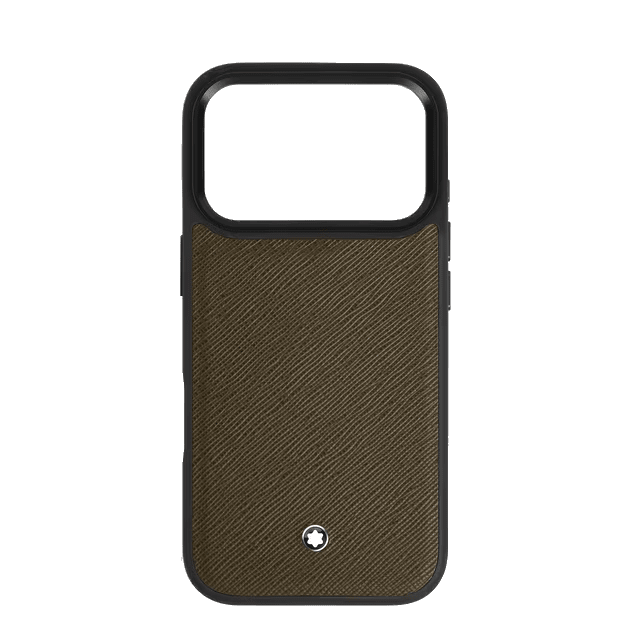 Étui pour téléphoneMontblancÉtui rigide pour iPhone 17 Pro en cuir Montblanc Sartorial