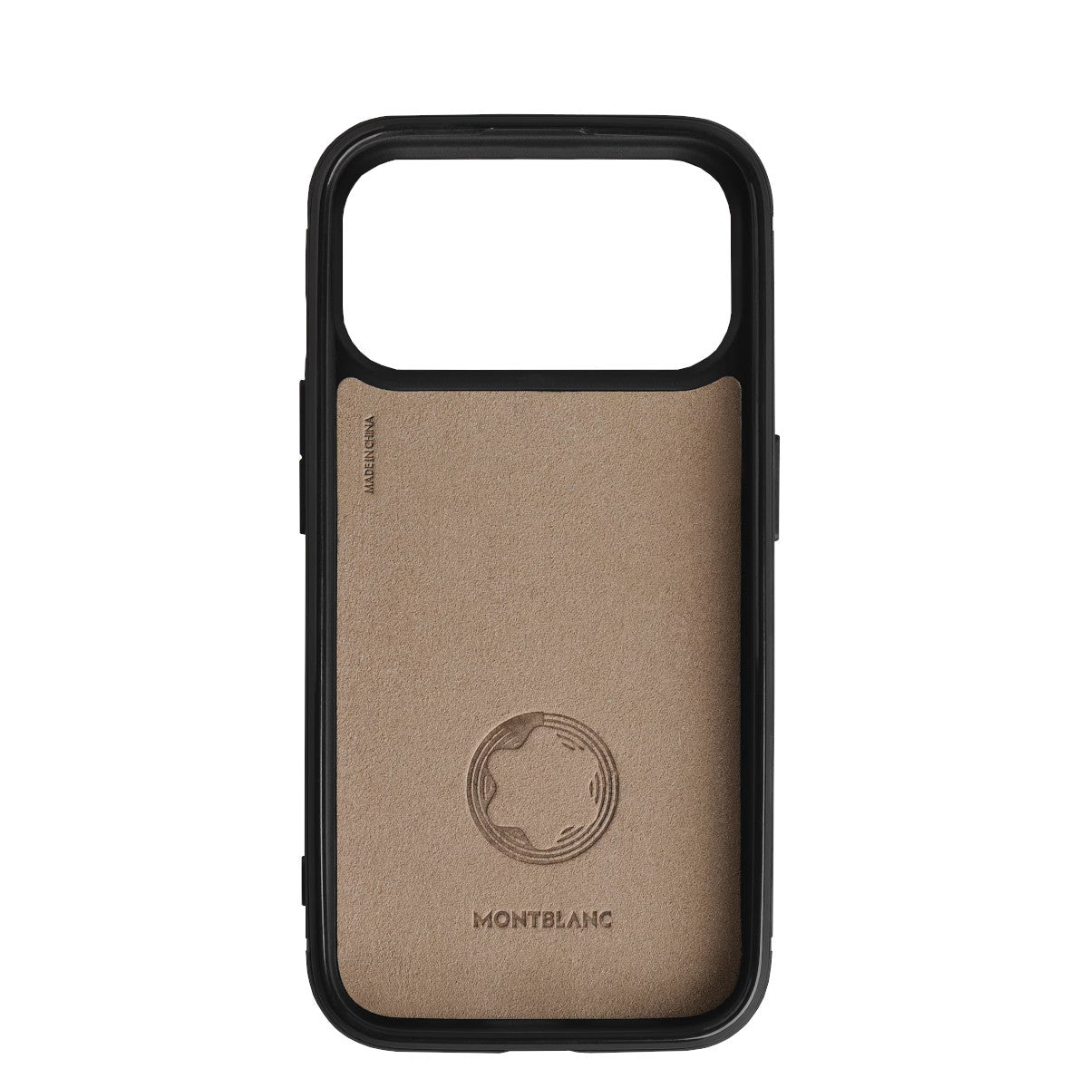 Étui pour téléphoneMontblancÉtui Rigide pour iPhone 18 Pro Montblanc avec 2cc en Cuir Extreme Noir