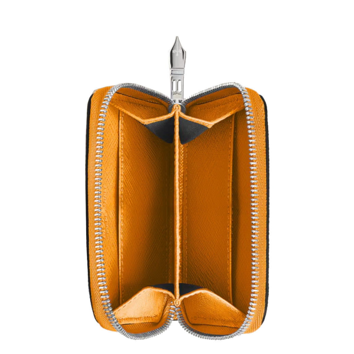 Mini Portafoglio 2cc con Zip Montblanc Pelle Sartorial 