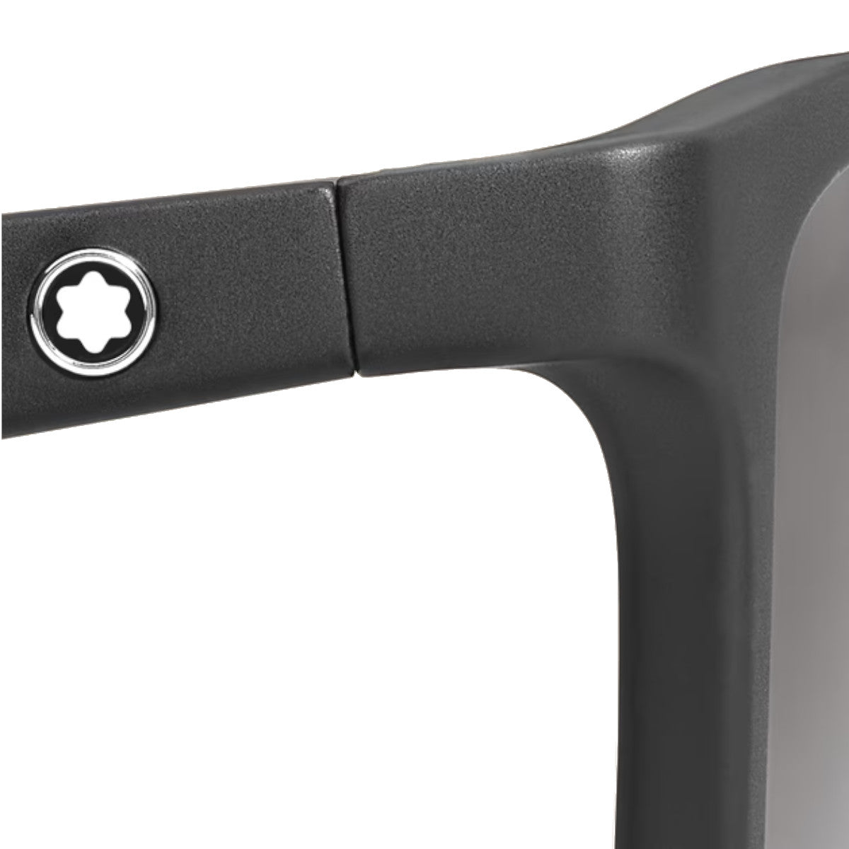 Lunettes de soleil rectangulaires à monture en acétate noir