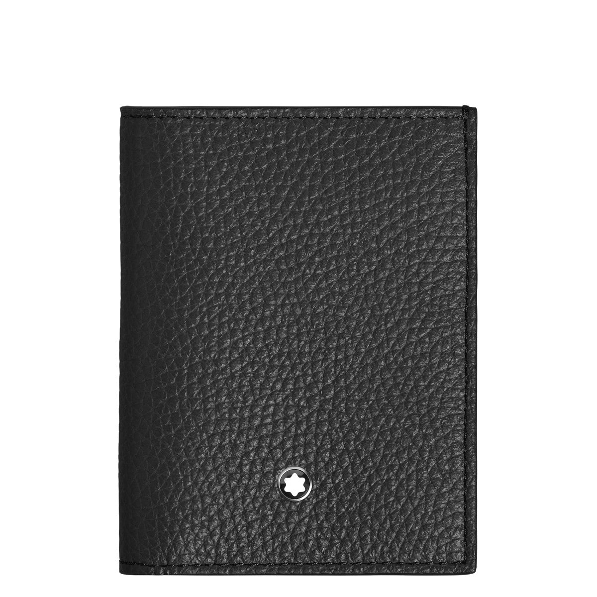 Montblanc 4cc Mini Wallet in Black Grained Leather 