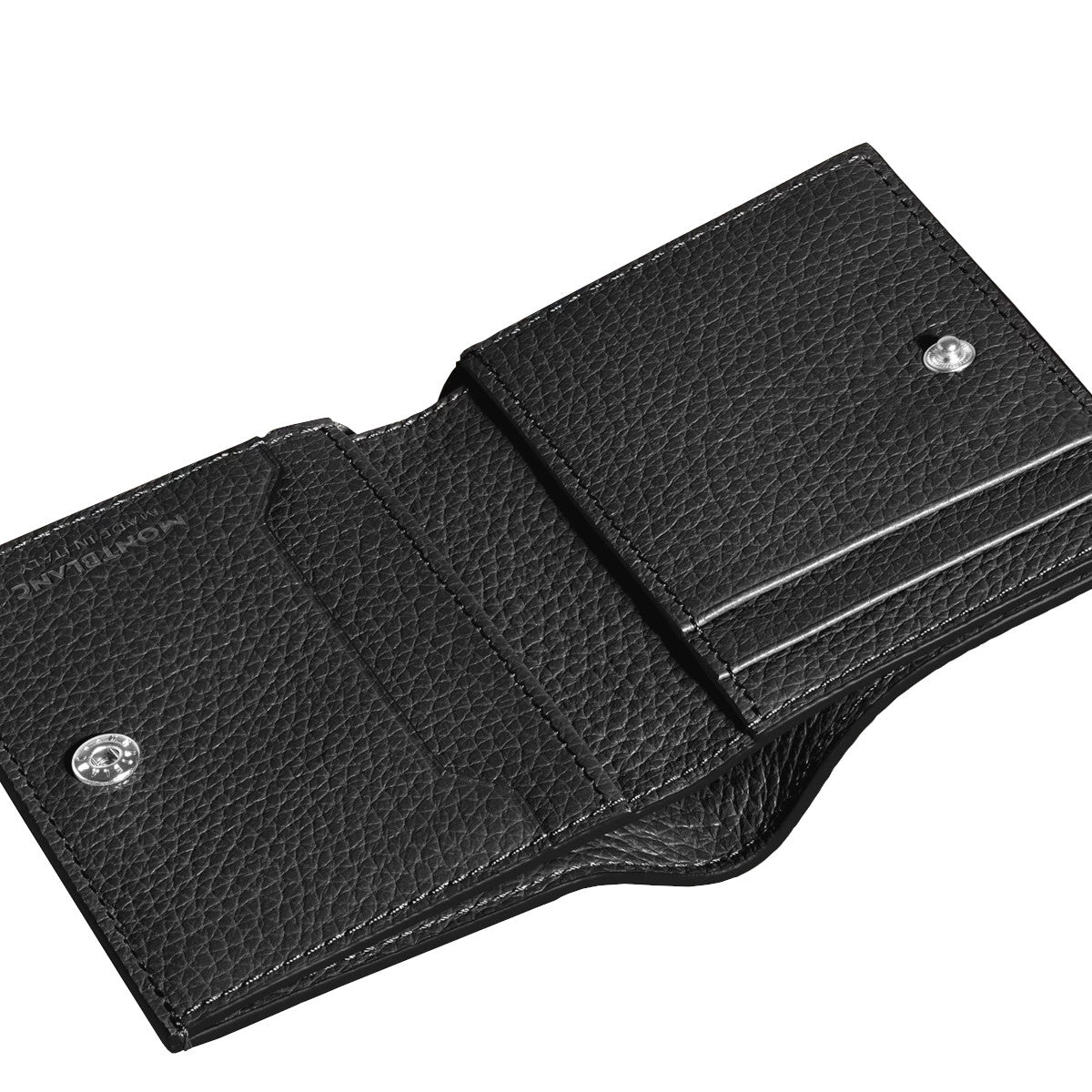 Montblanc 4cc Mini Wallet in Black Grained Leather 