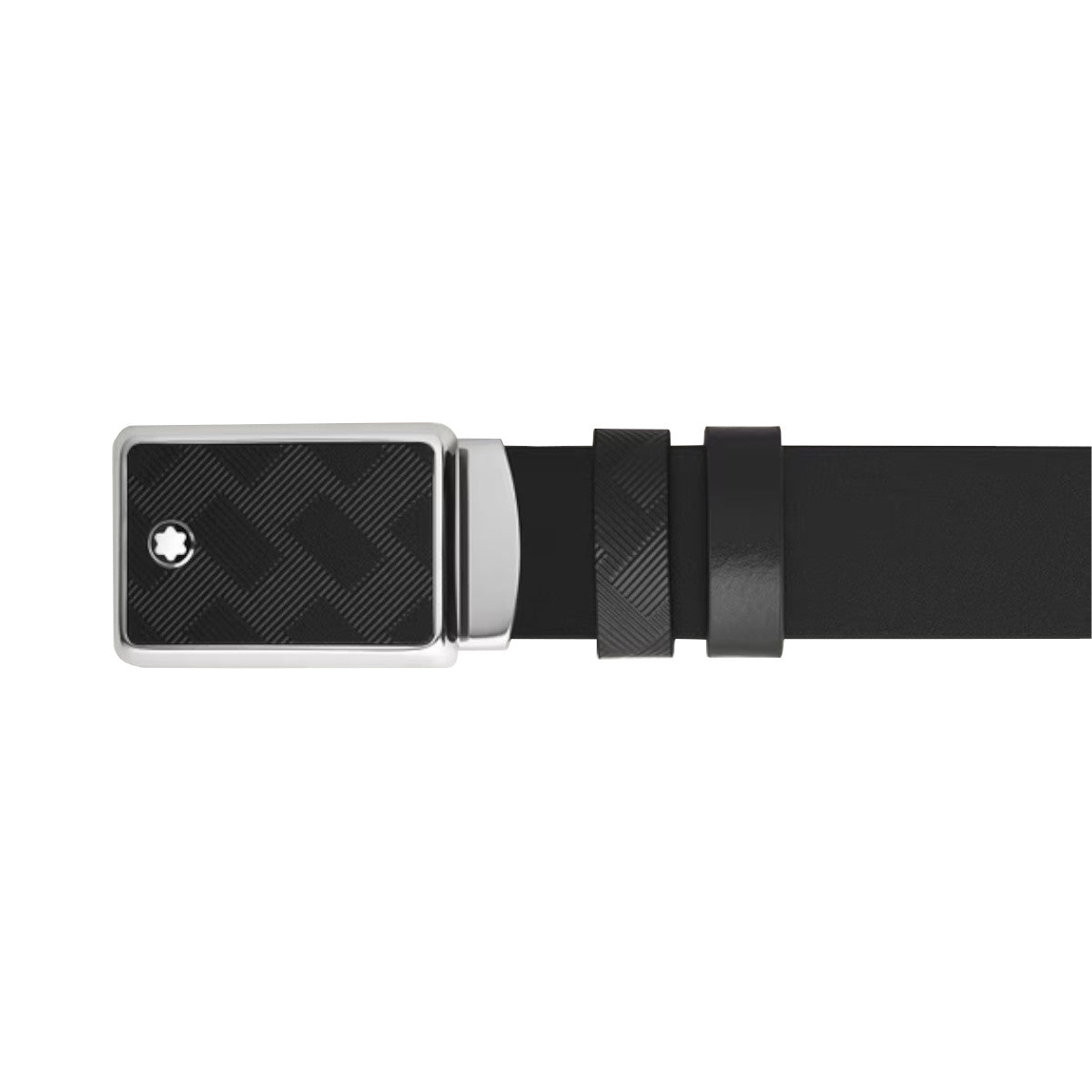 Ceinture Réversible Plaque Marqueterie 35 mm en Cuir Extreme