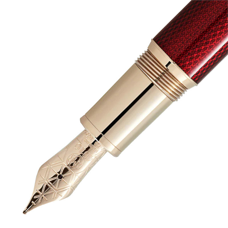 Penna Stilografica Montblanc Meisterstück Classique Rosso Bordeaux 
