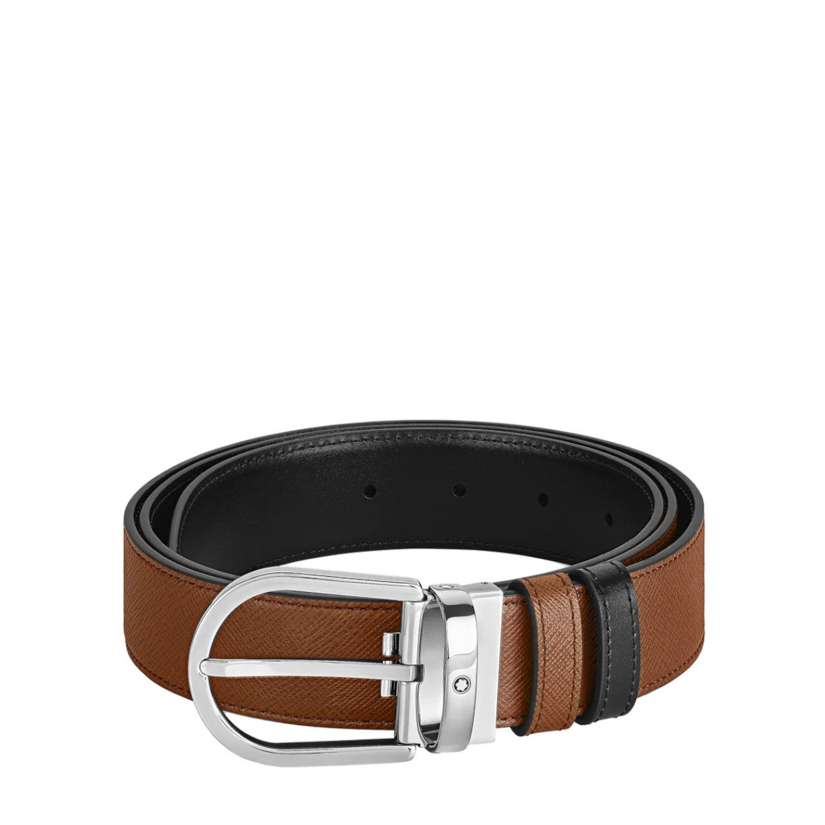 Reversible Horseshoe 35 mm belt in Montblanc leather Sartorial 