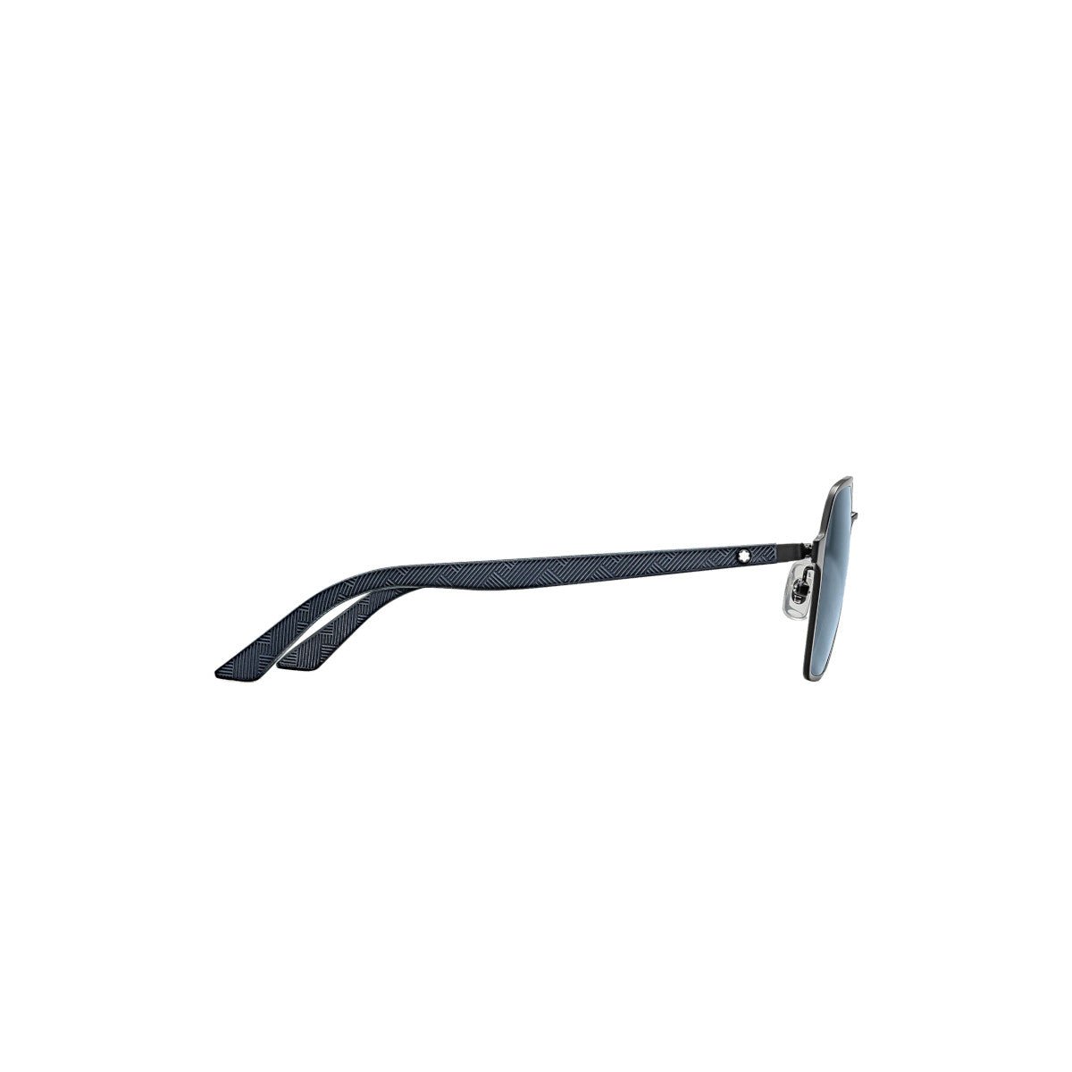 Lunettes de soleilMontblancLunettes de soleil carrées à monture métallique noire