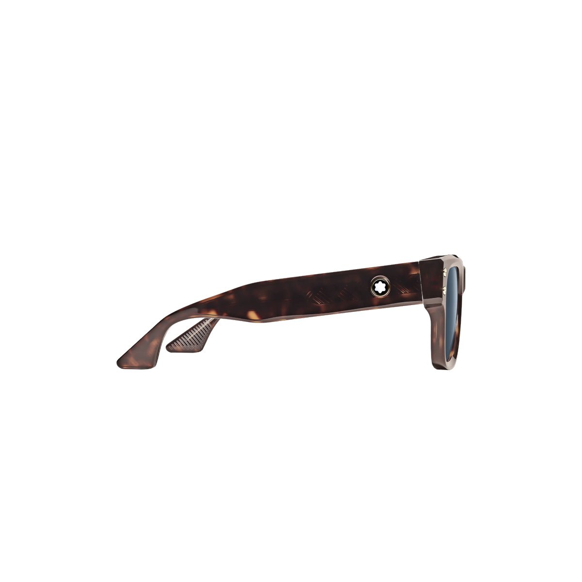 Lunettes de soleilMontblancLunettes de soleil Montblanc carrées à monture en acétate couleur havane