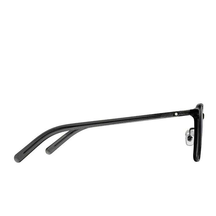 Lunettes de soleilMontblancLunettes de soleil Montblanc ovales à monture en acétate noir