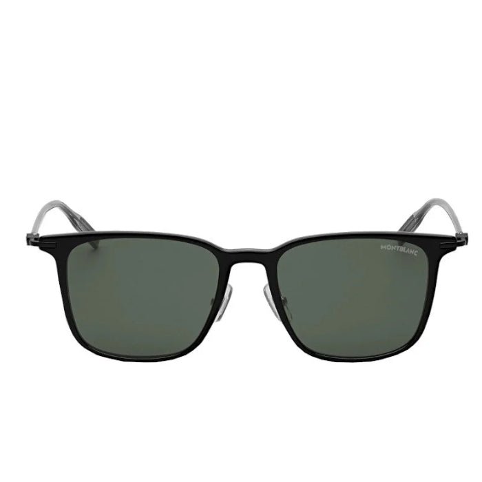 Lunettes de soleilMontblancLunettes de soleil Montblanc rectangulaires à monture injectée noire