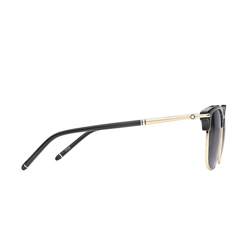 Lunettes de soleilMontblancLunettes de soleil Montblanc rectangulaires à monture injectée noire (M)