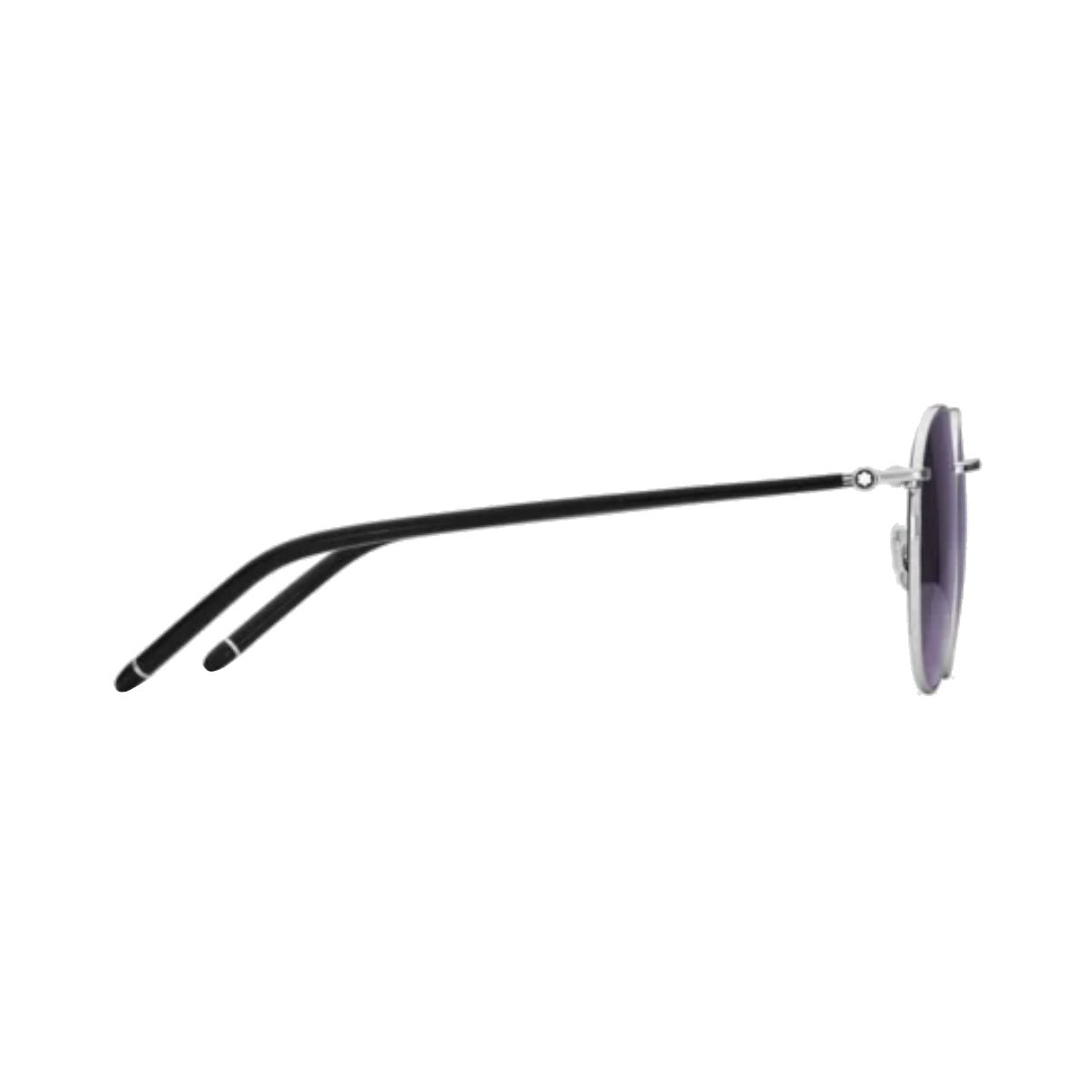 Lunettes de soleilMontblancLunettes de soleil Montblanc rondes avec monture en métal argenté