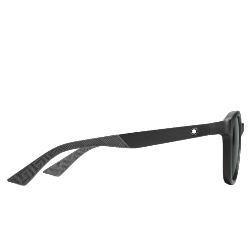 Lunettes de soleilMontblancLunettes de soleil ronde avec monture injectée Montblanc Extreme 3.0 noir
