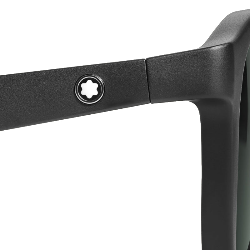 Lunettes de soleilMontblancLunettes de soleil ronde avec monture injectée Montblanc Extreme 3.0 noir