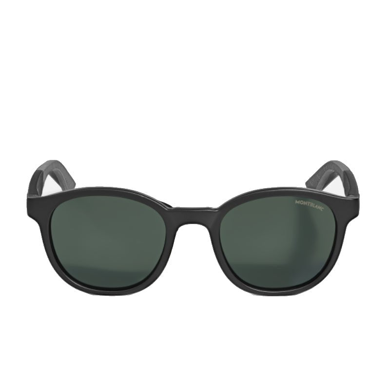 Lunettes de soleilMontblancLunettes de soleil ronde avec monture injectée Montblanc Extreme 3.0 noir