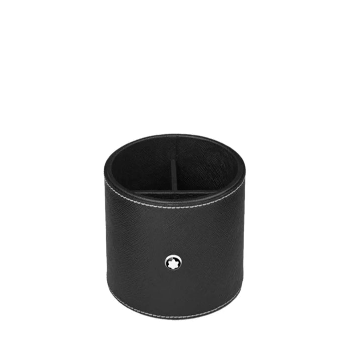 MontblancPorte - stylo rond en cuir noir Montblanc