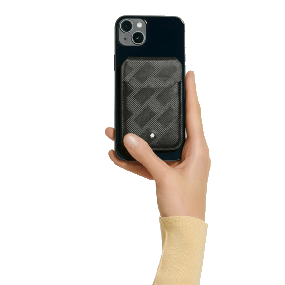 Porte - cartesMontblancPorte - cartes 3cc pour iPhone avec Magsafe en cuir Montblanc Extreme 3.0