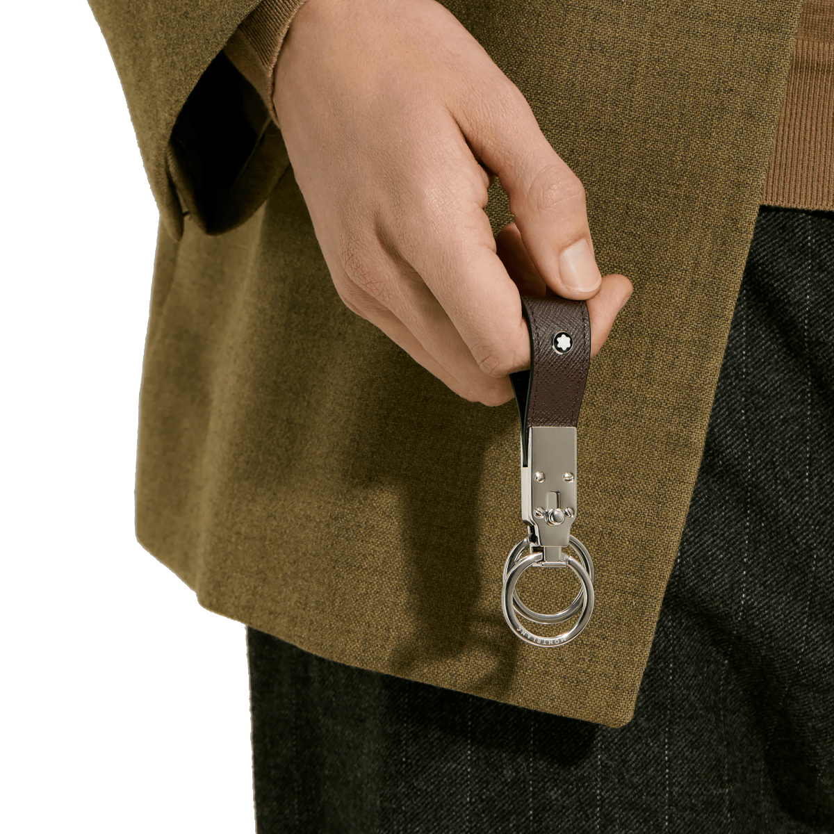 Porte-clésMontblancPorte-clés boucle Montblanc Sartorial ébène