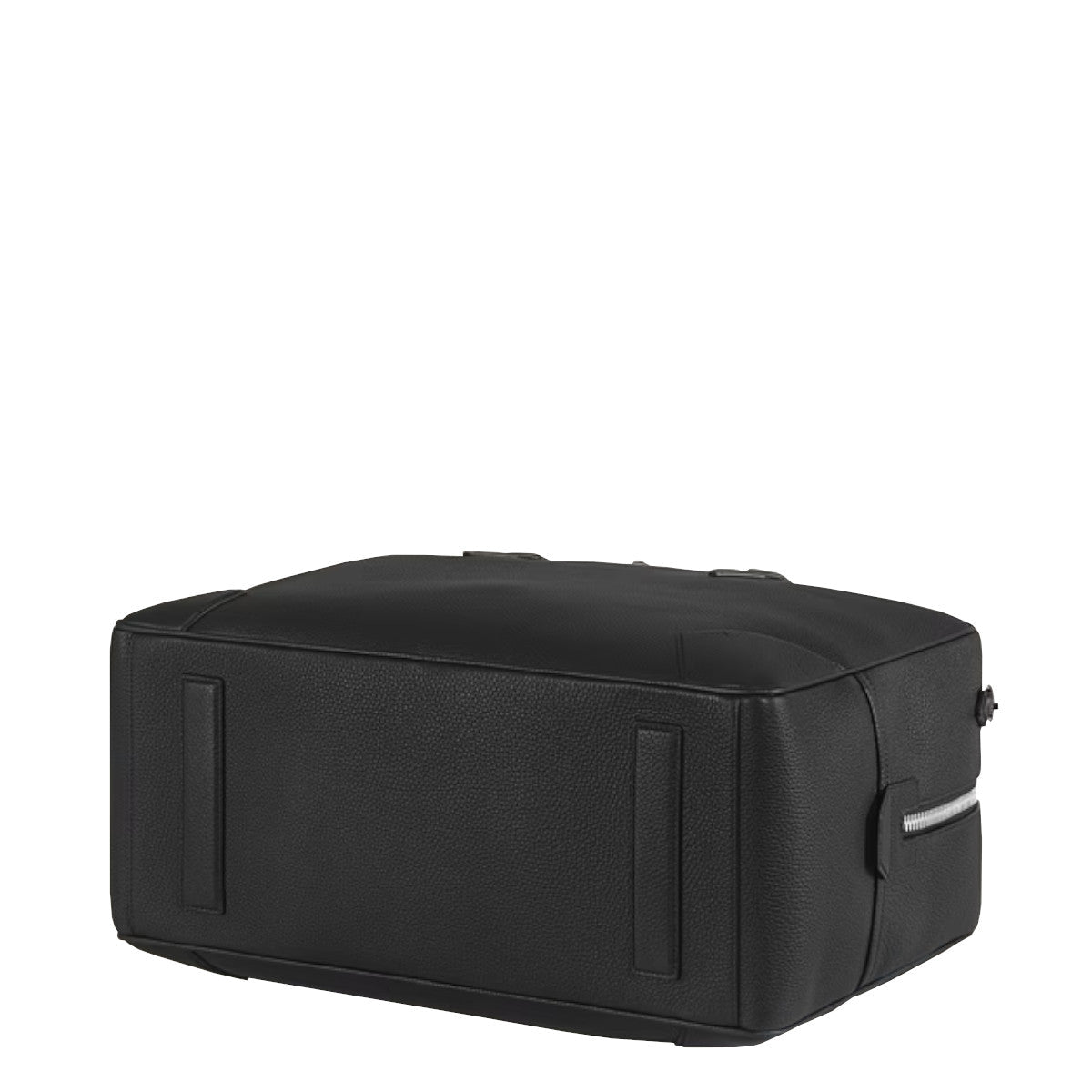 Montblanc Black Grained Leather Weekender 45 Bag