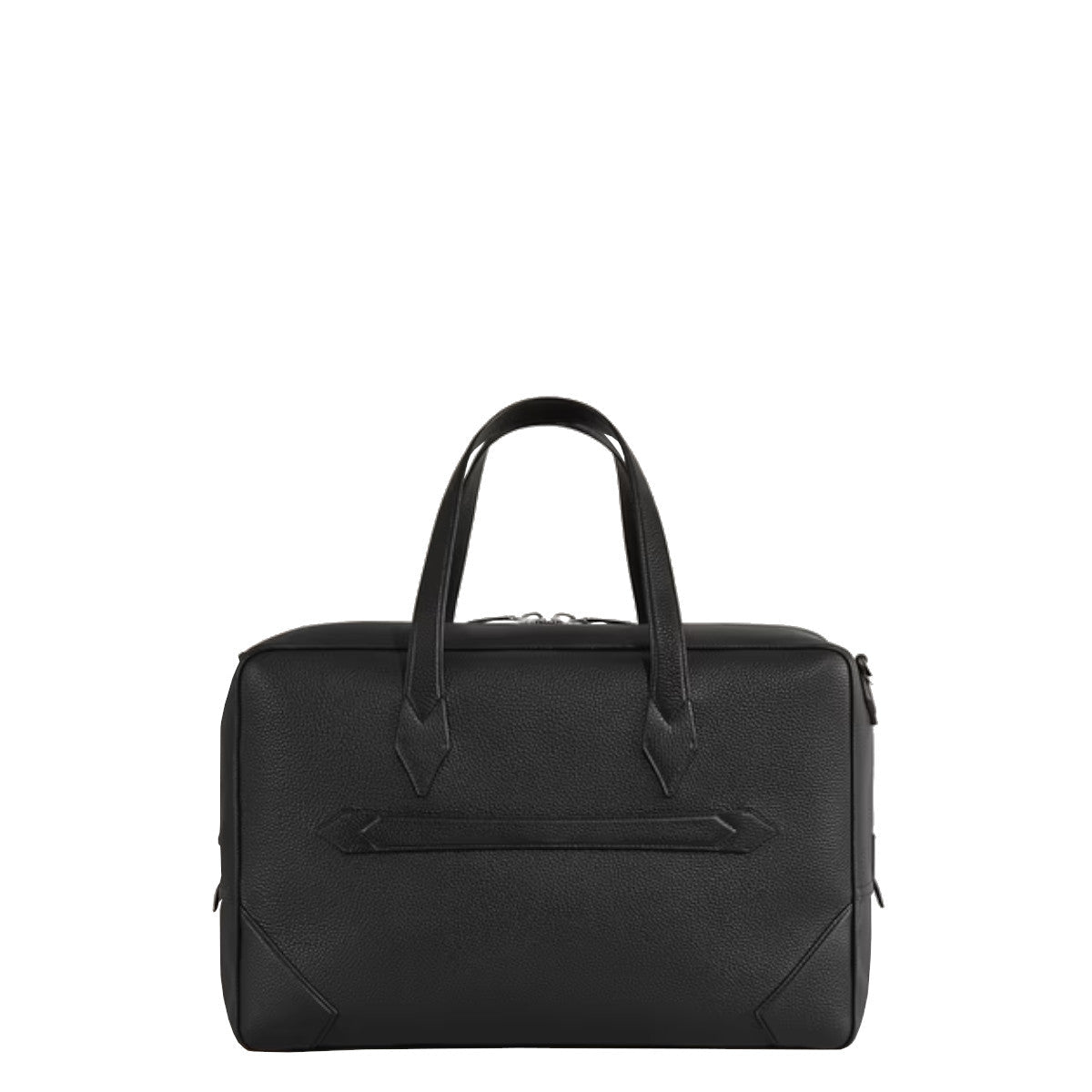Montblanc Black Grained Leather Weekender 45 Bag