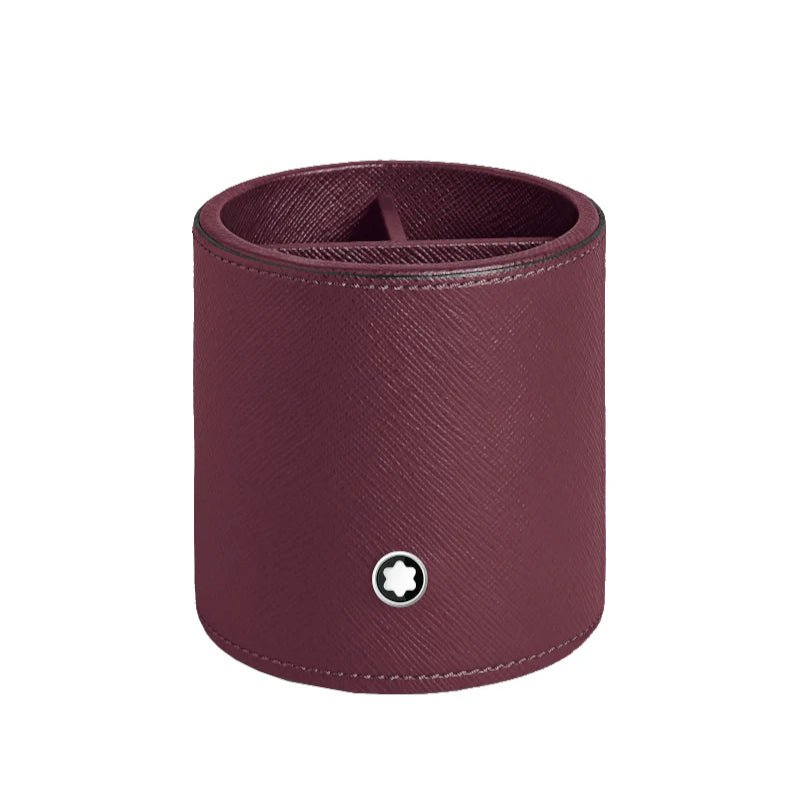 Porte - styloMontblancPorte - stylo rond en cuir cassis