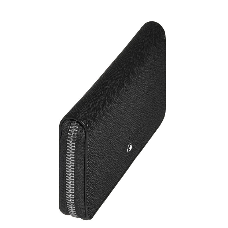 PortefeuilleMontblancPortefeuille zippé 12cc Montblanc Sartorial moyen format