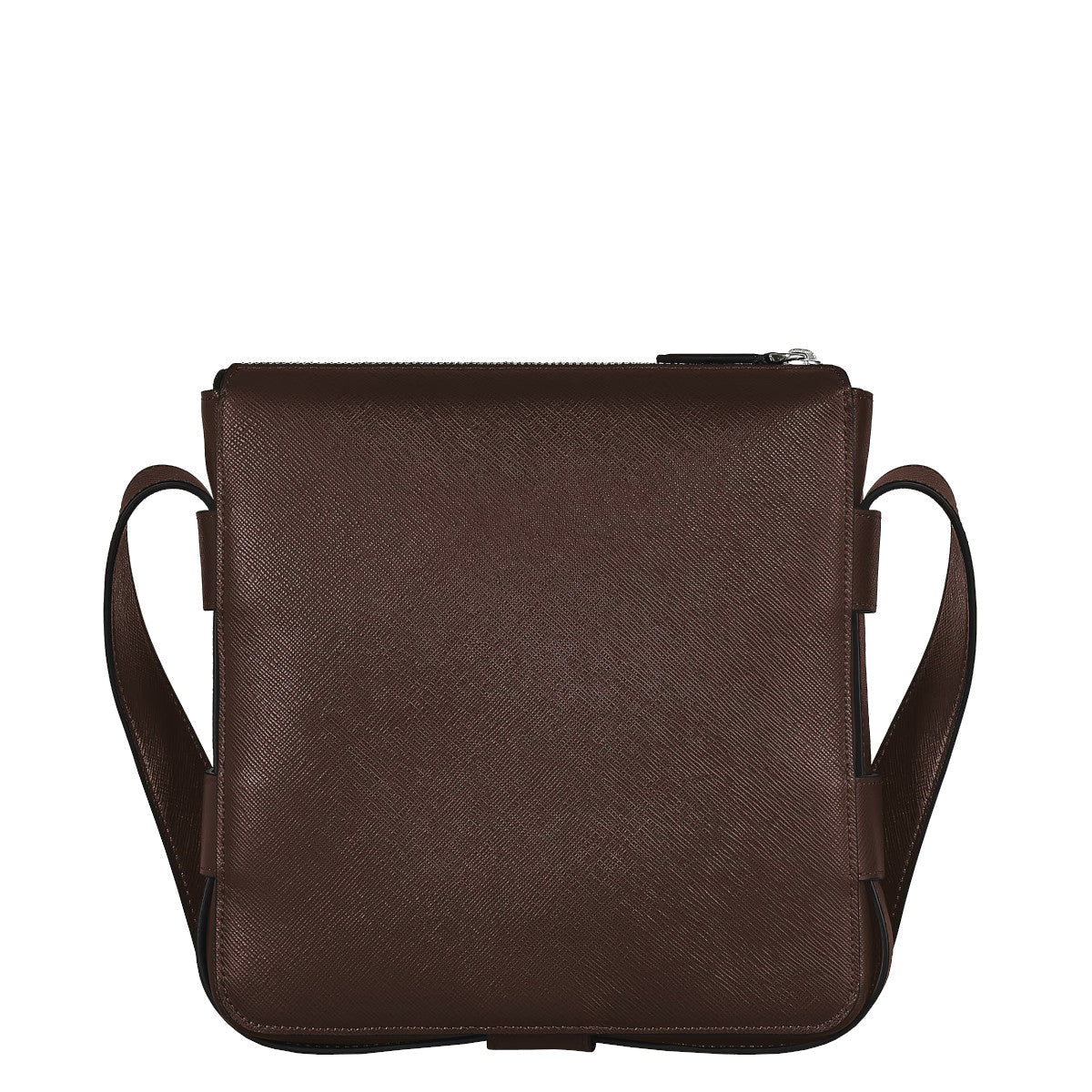 Sacoche à bandoulièreMontblancSac Messenger vertical en cuir Montblanc Sartorial Ébène