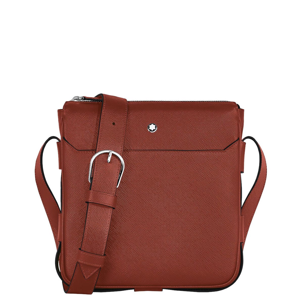 Sacoche à bandoulièreMontblancSac Messenger vertical en cuir Montblanc Sartorial Rouge