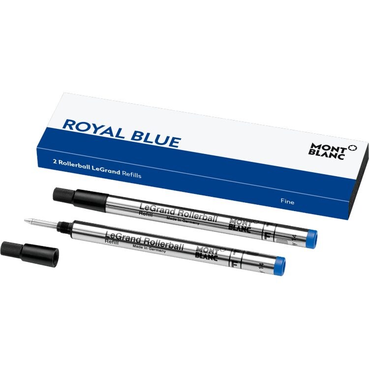 2 recharges pour Rollerball LeGrand (F), Royal Blue