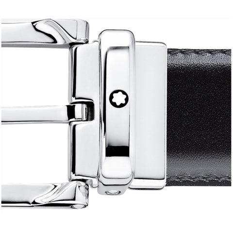 Ceinture réversible de 30 mm en cuir noir/marron