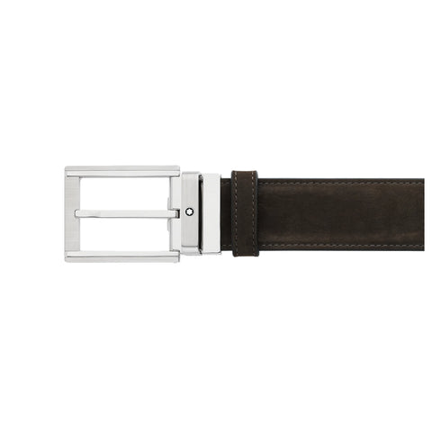 Ceinture réversible de 35 mm en cuir noir/marron