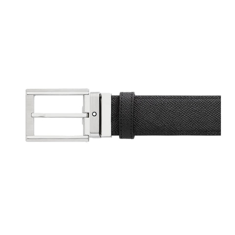 Ceinture réversible de 35 mm en cuir noir/marron