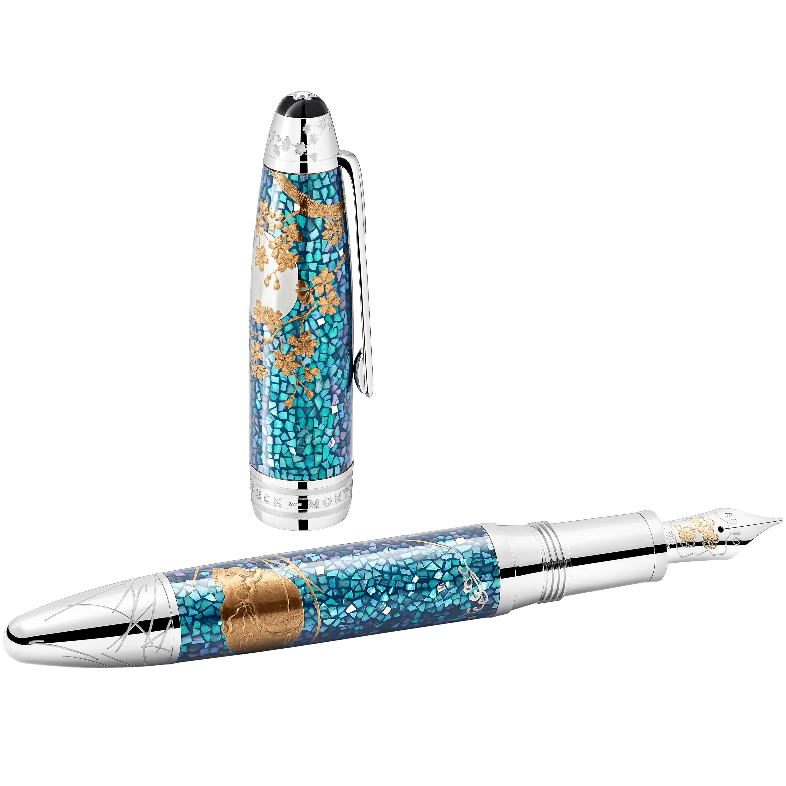 Stylo plume flexible Meisterstück Calligraphie Maki-e LE 88