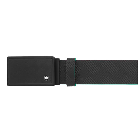 Ceinture En Cuir Noir 35 mm