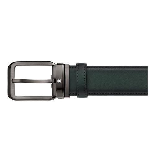 Ceinture En Cuir Vert 35 mm