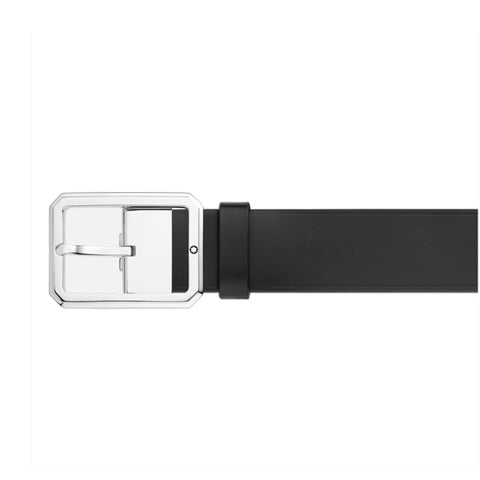Ceinture Réversible de 35 mm En Cuir Bleu/Noir