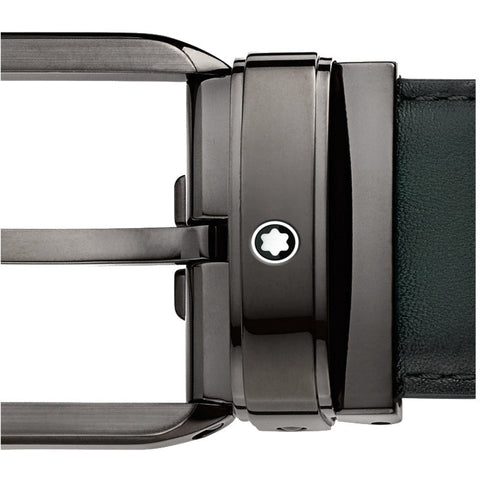 Ceinture En Cuir Vert 35 mm