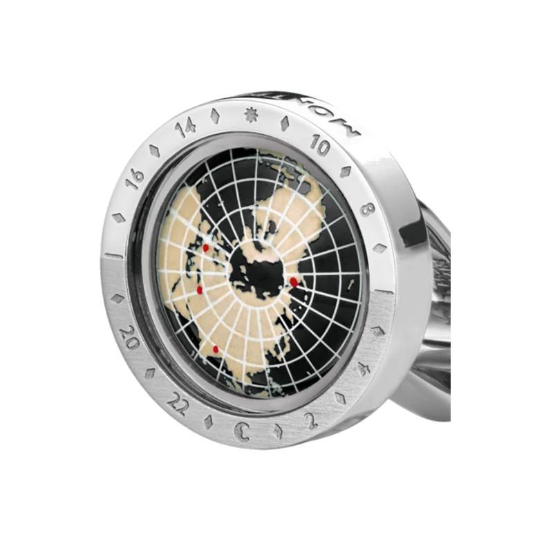 Boutons de manchetteMontblancBoutons de manchette Montblanc Montblanc 1858 Géosphère noir