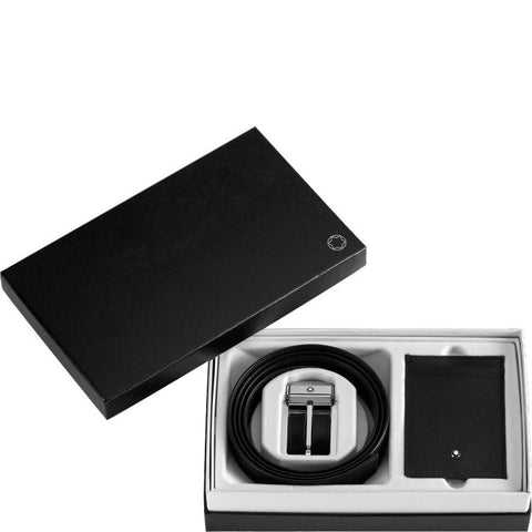 Ceinture hommeMontblancCoffret Cadeau Montblanc petite maroquinerie et ceinture