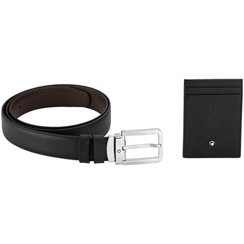 Ceinture hommeMontblancCoffret Cadeau Montblanc petite maroquinerie et ceinture