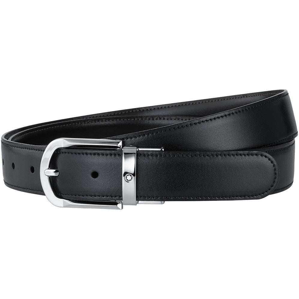 Ceinture hommeMontblancMontblanc Ceinture affaires réversible noire/marron à couper selon la taille