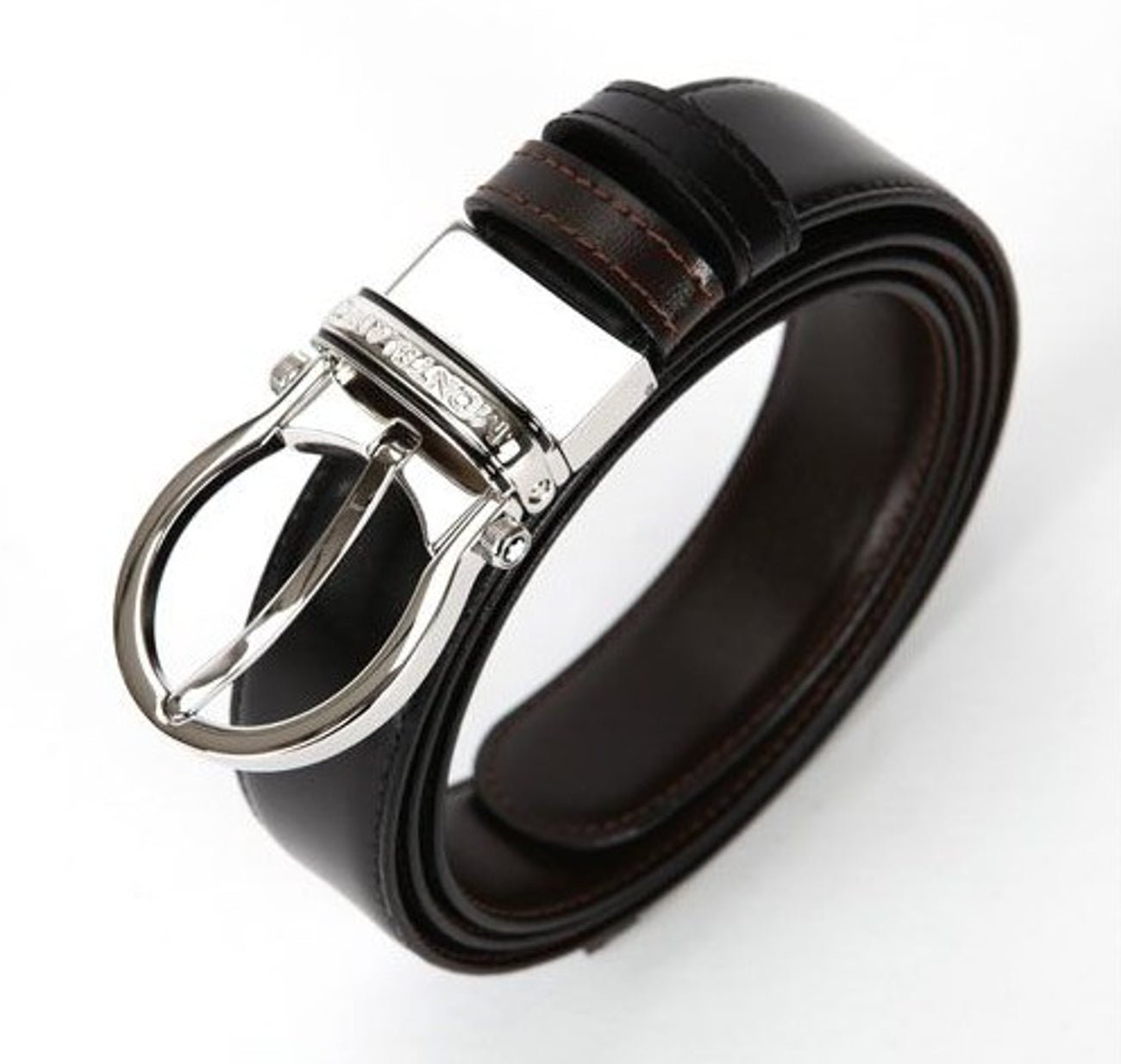 Ceinture hommeMontblancMontblanc Ceinture classique réversible noire/marron