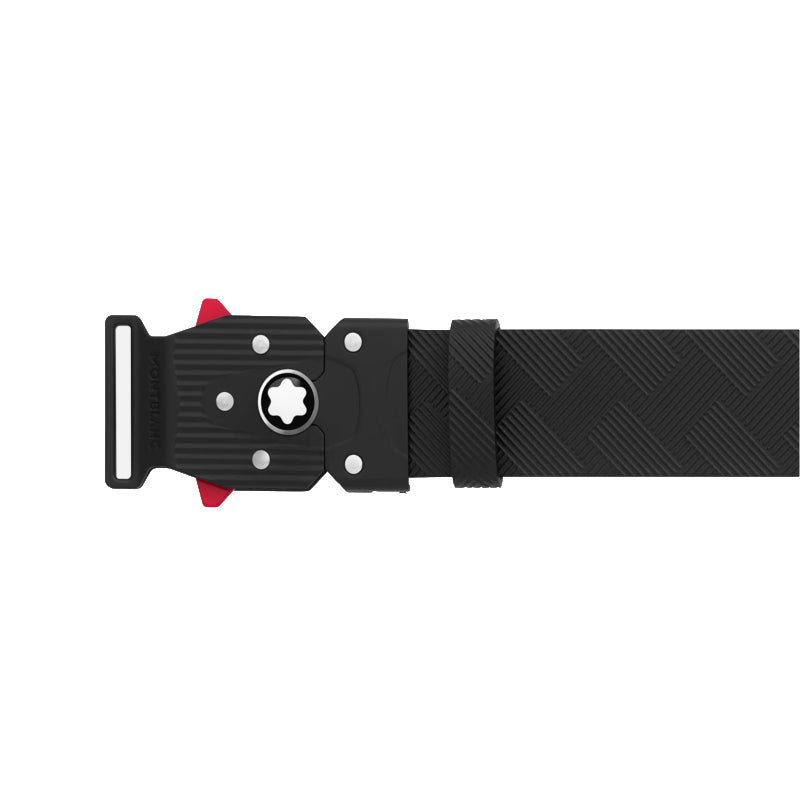 Ceinture hommeMontblancMontblanc Ceinture de 35 mm En Cuir Noir Imprimé Avec Fermoir M Lock 4810