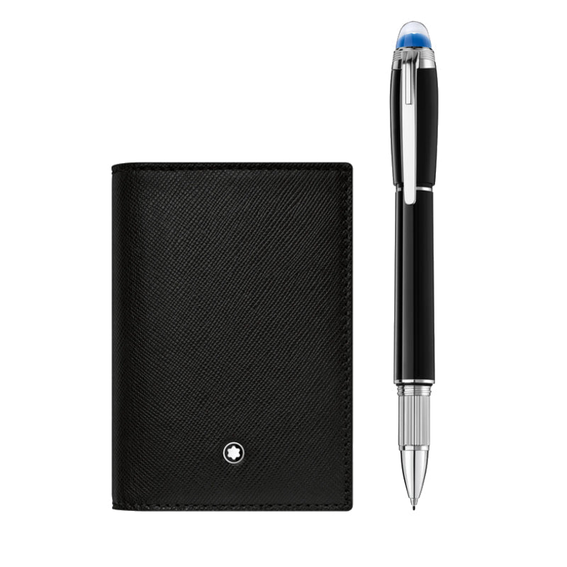 Coffret cadeauMontblancCoffret cadeau avec feutre fin Montblanc StarWalker et porte - cartes de visite Montblanc Sartorial