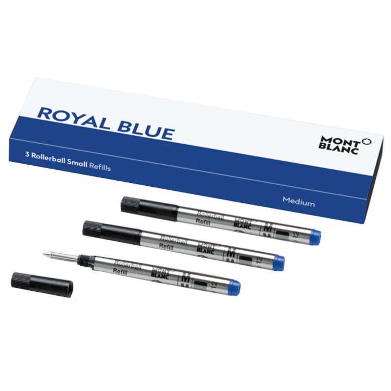 3 recharges pour rollerball petit modèle (M), Royal Blue