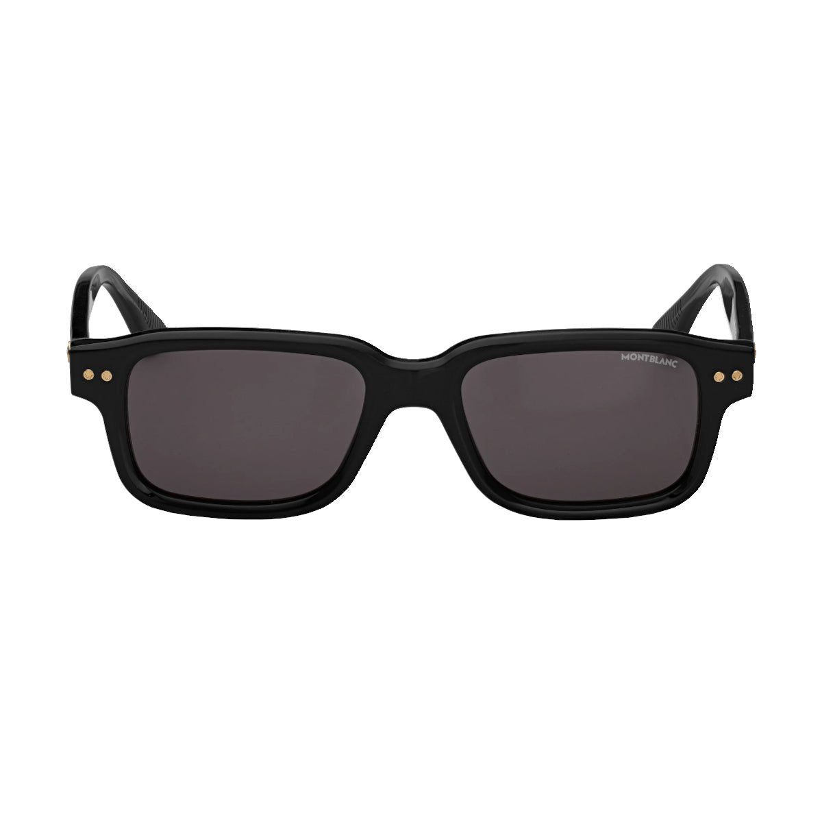 Lunettes de soleilMontblancLunettes de soleil Montblanc rectangulaires à monture en acétate noire