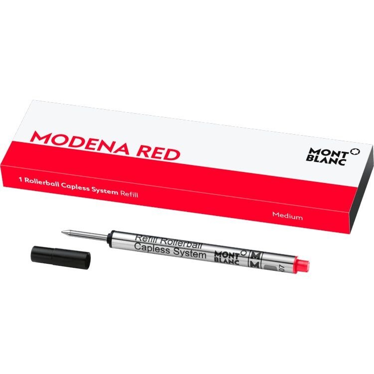 Recharge rollerballMontblanc1 recharge pour rollerball sans capuchon (M) Montblanc , Modena Red